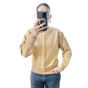 MASSIMO DUTTI Heavy Cotton Crew Neck Sweatshirt Medium M